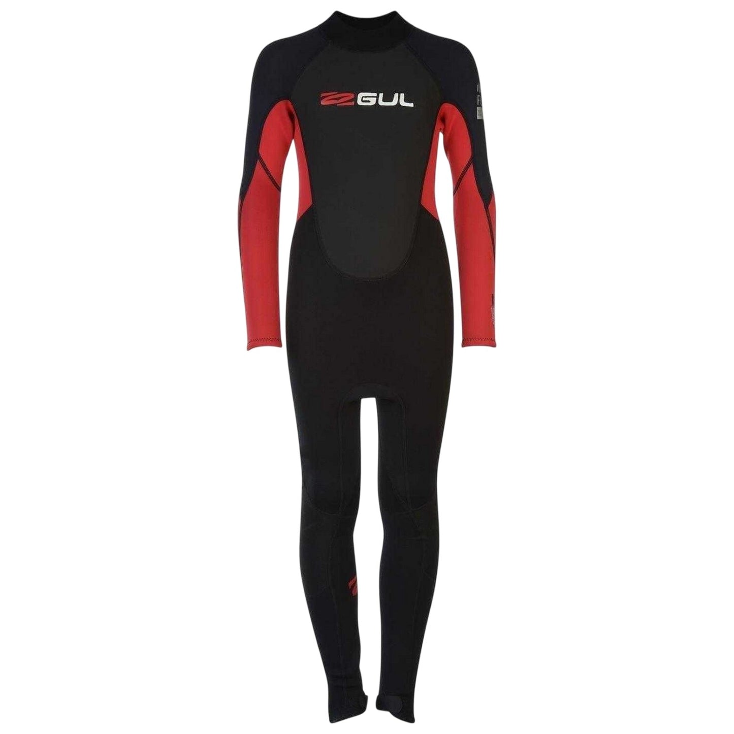 Black-Red - Front - Gul Boys Contour Full Length Wetsuit
