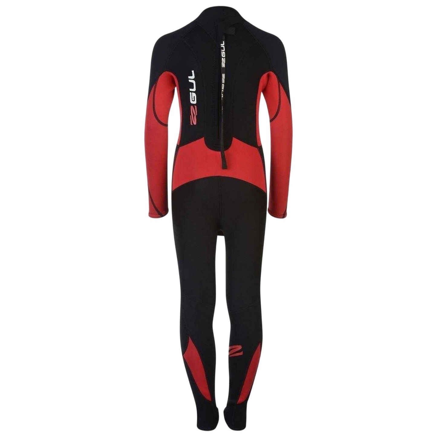 Black-Red - Back - Gul Boys Contour Full Length Wetsuit