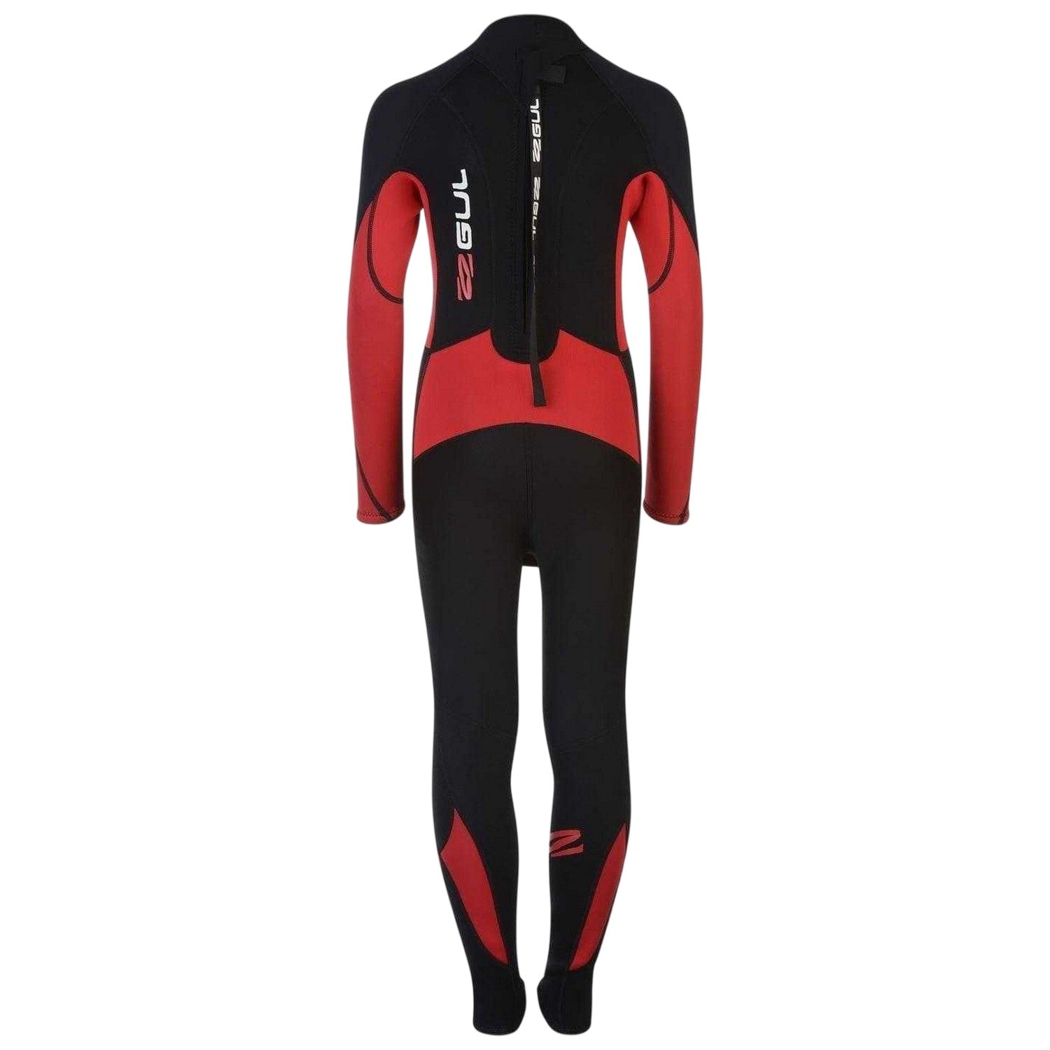 Black-Red - Back - Gul Boys Contour Full Length Wetsuit