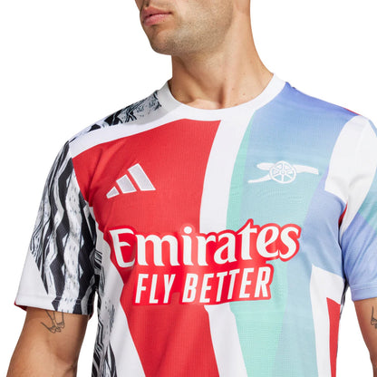Better Scarlet - Side - Adidas Unisex Adult 2024-2025 Arsenal FC Football Jersey