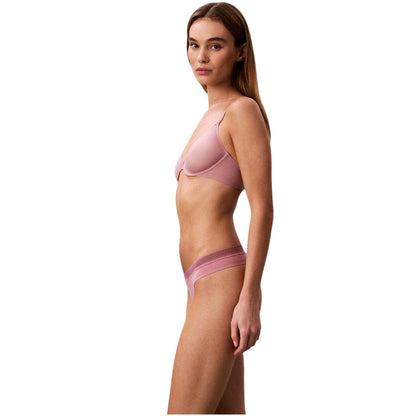 Pale Mauve - Lifestyle - Calvin Klein Womens-Ladies Demi Unlined Bra