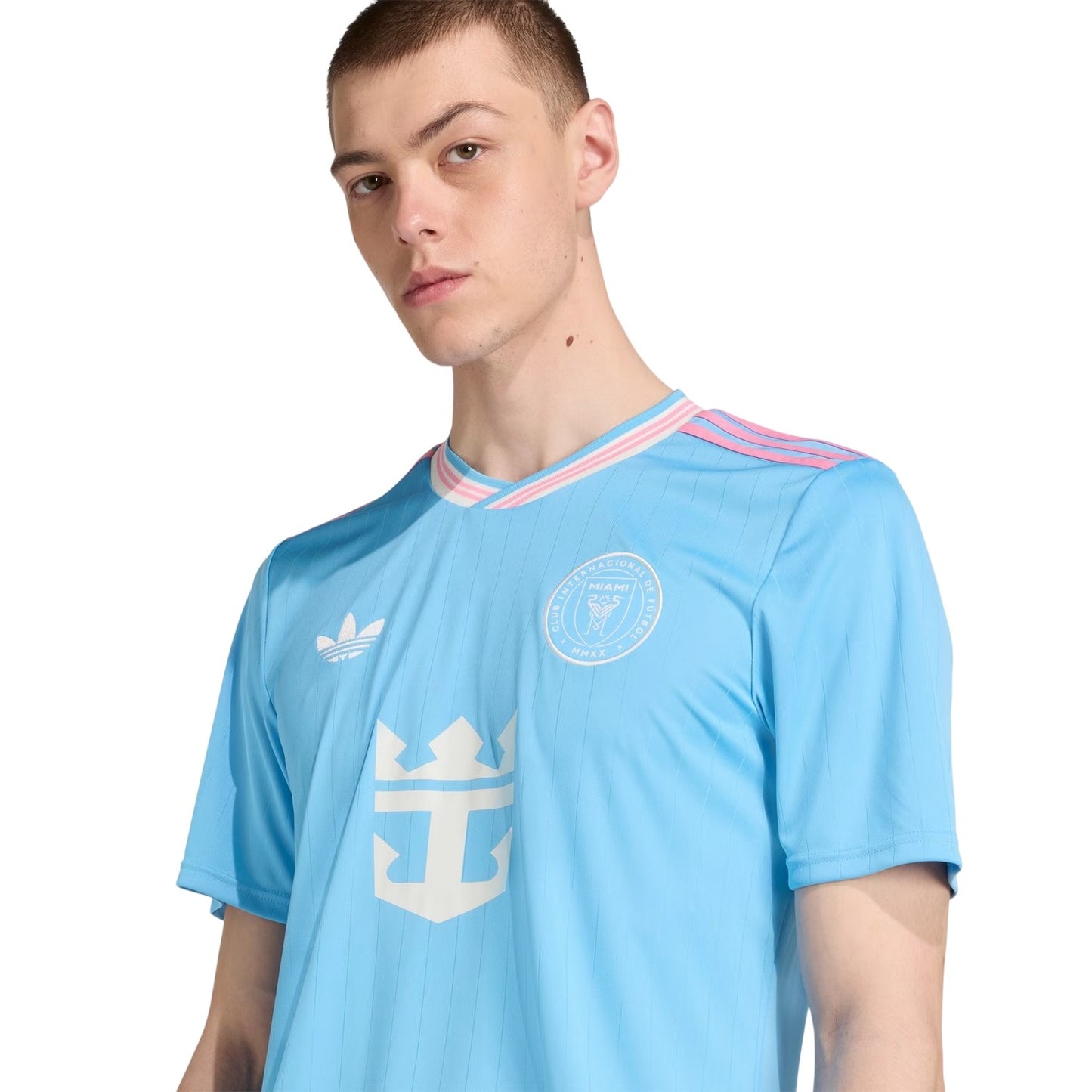 Blue - Side - Adidas Unisex Adult 2025-2026 Inter Miami CF Football Shirt