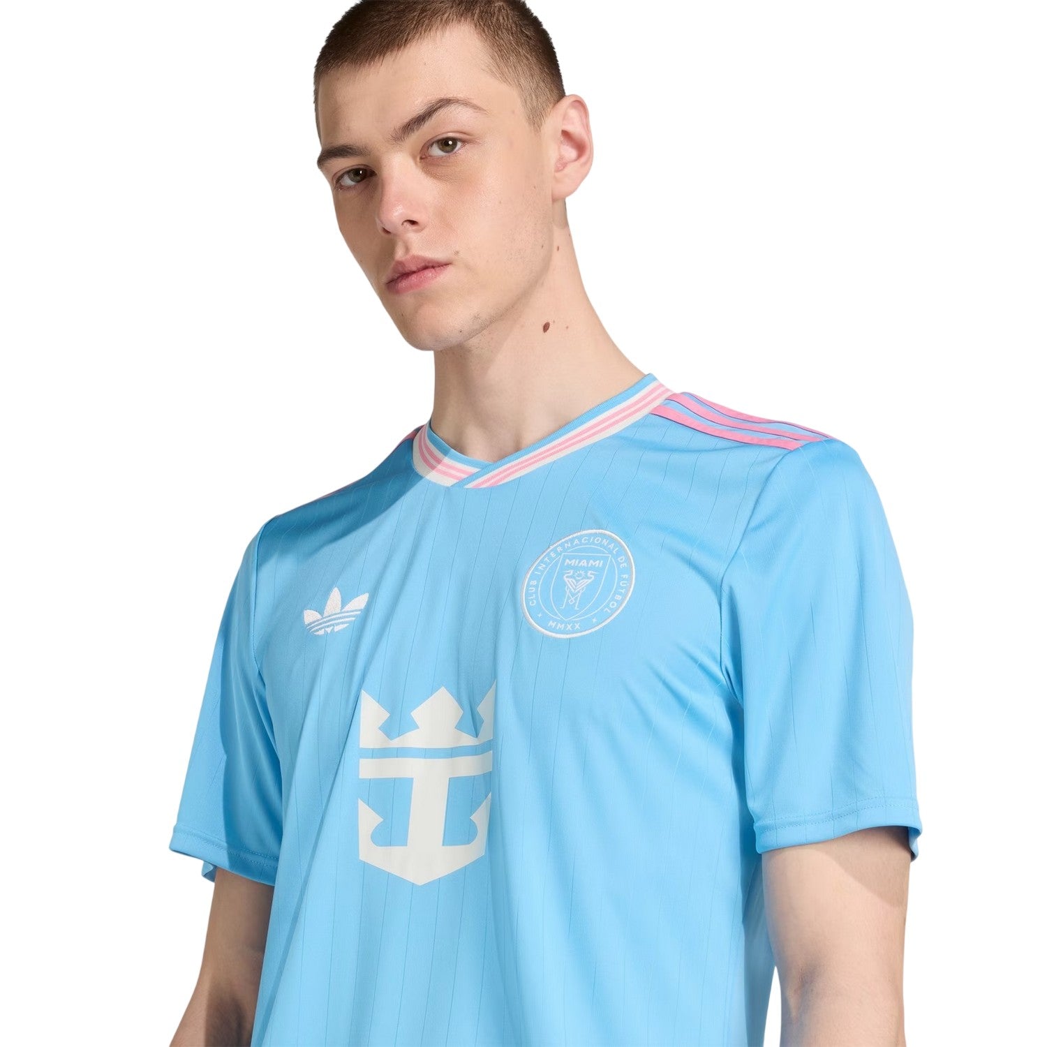 Blue - Side - Adidas Unisex Adult 2025-2026 Inter Miami CF Football Shirt