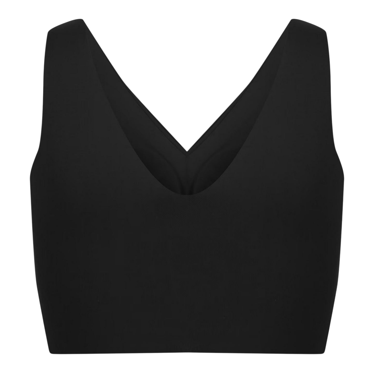 Black - Back - Reebok Womens-Ladies Amina Logo Jersey Bra