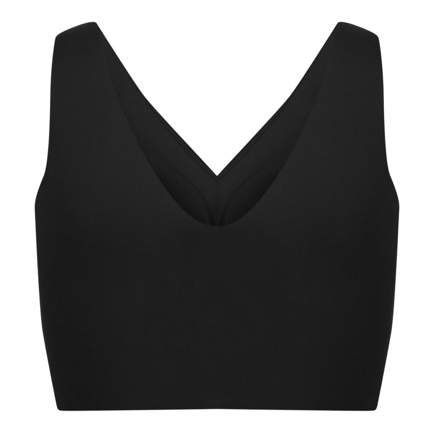 Black - Back - Reebok Womens-Ladies Amina Logo Jersey Bra