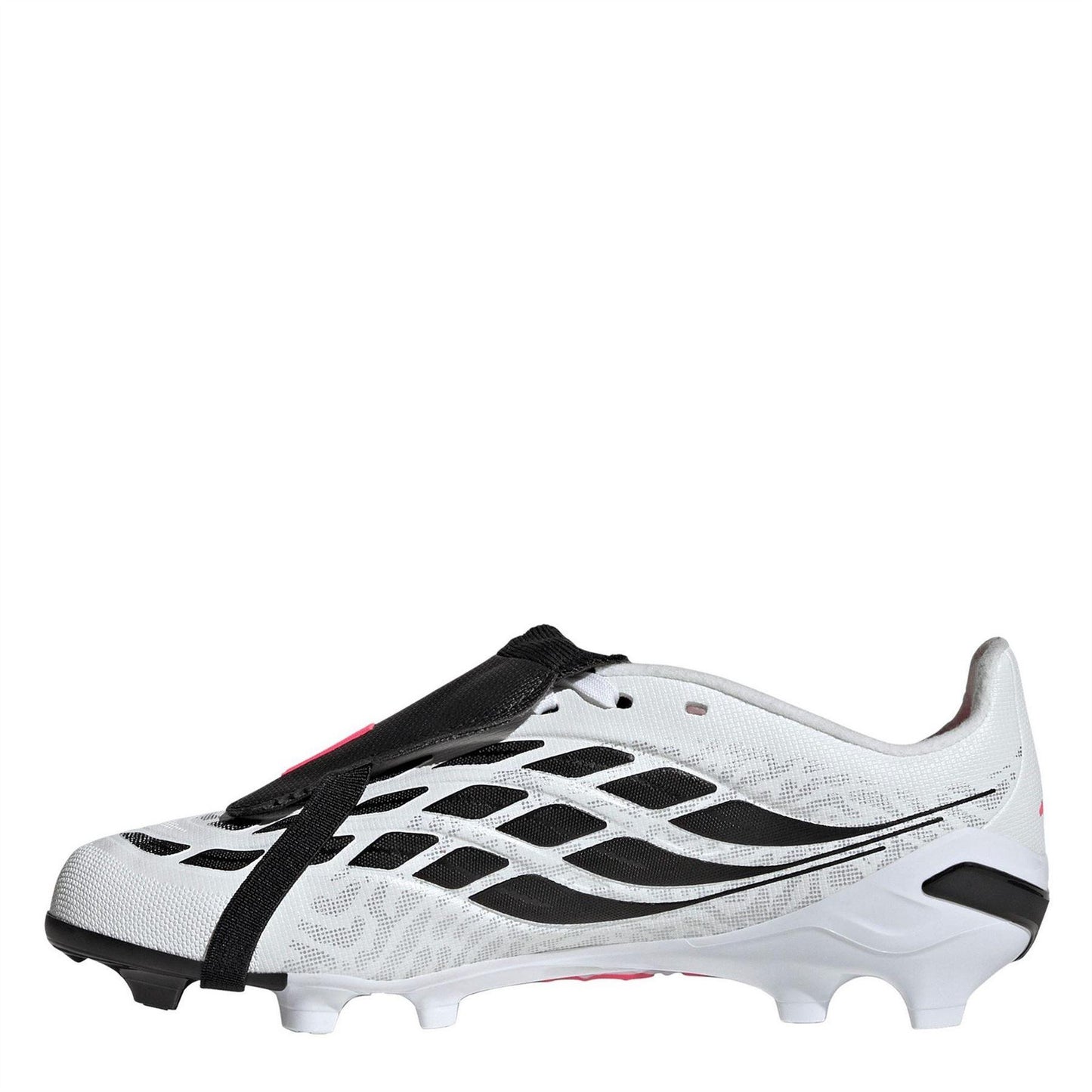 White-Coral - Back - Adidas Childrens-Kids Predator Firm Ground Football Boots