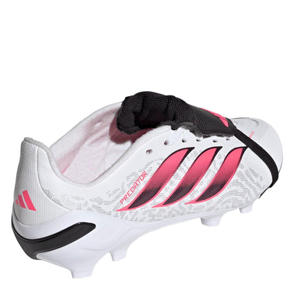 White-Coral - Lifestyle - Adidas Childrens-Kids Predator Firm Ground Football Boots
