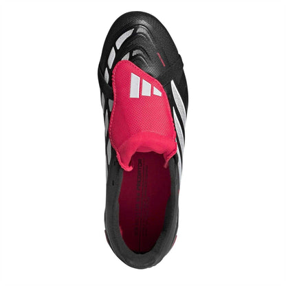 Black-Red - Lifestyle - Adidas Childrens-Kids Predator Firm Ground Football Boots