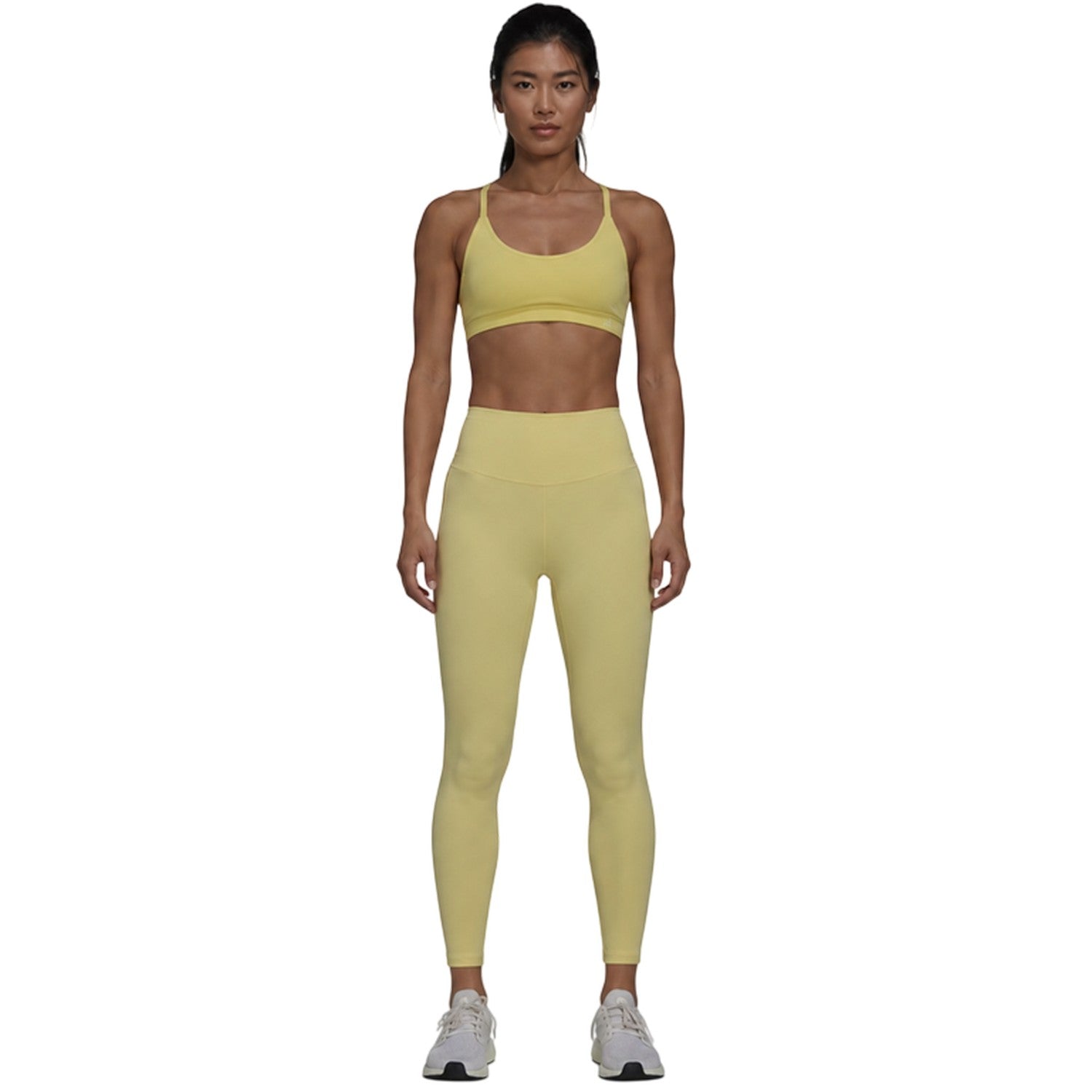 Beige - Lifestyle - Adidas Womens-Ladies 7-8 Leggings