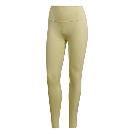 Beige - Front - Adidas Womens-Ladies 7-8 Leggings