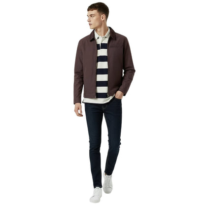 Black Coffee - Pack Shot - Jack Wills Mens Plain Collared Varsity Jacket