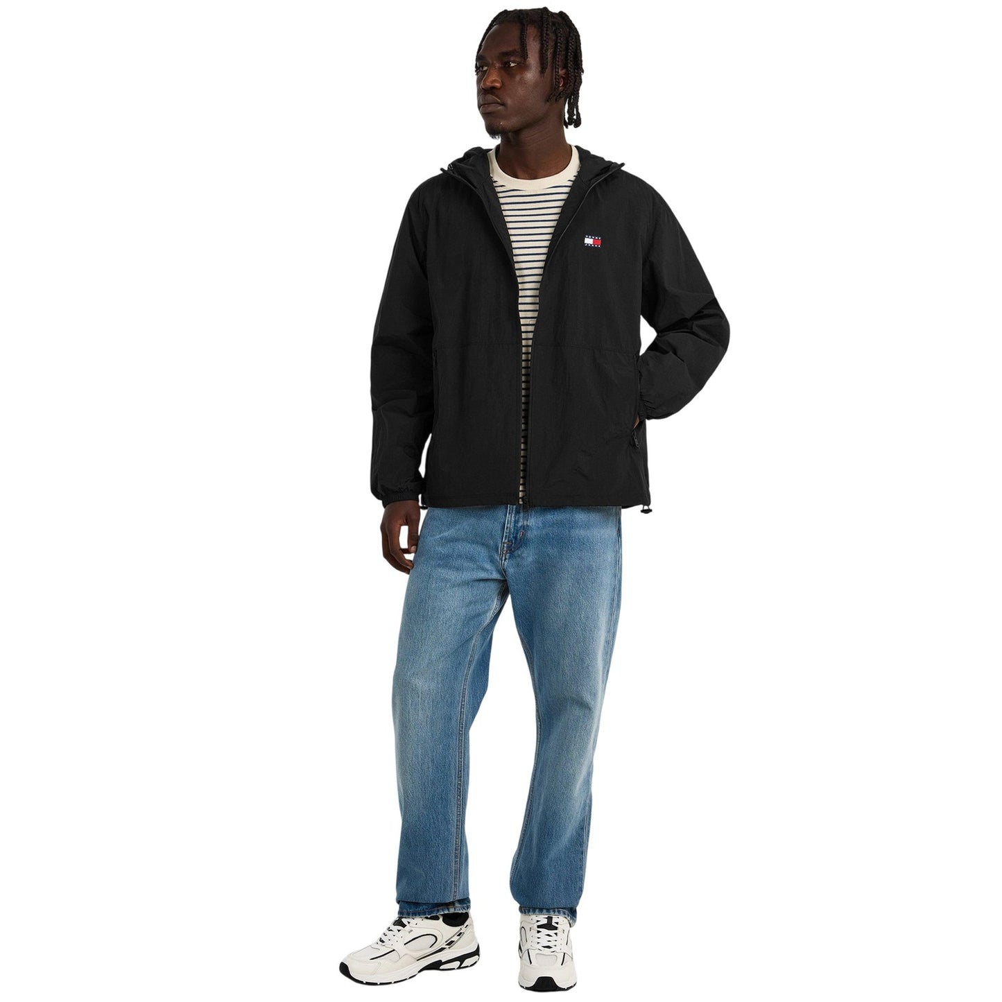 Black - Lifestyle - Tommy Jeans Mens Chicago Windbreaker