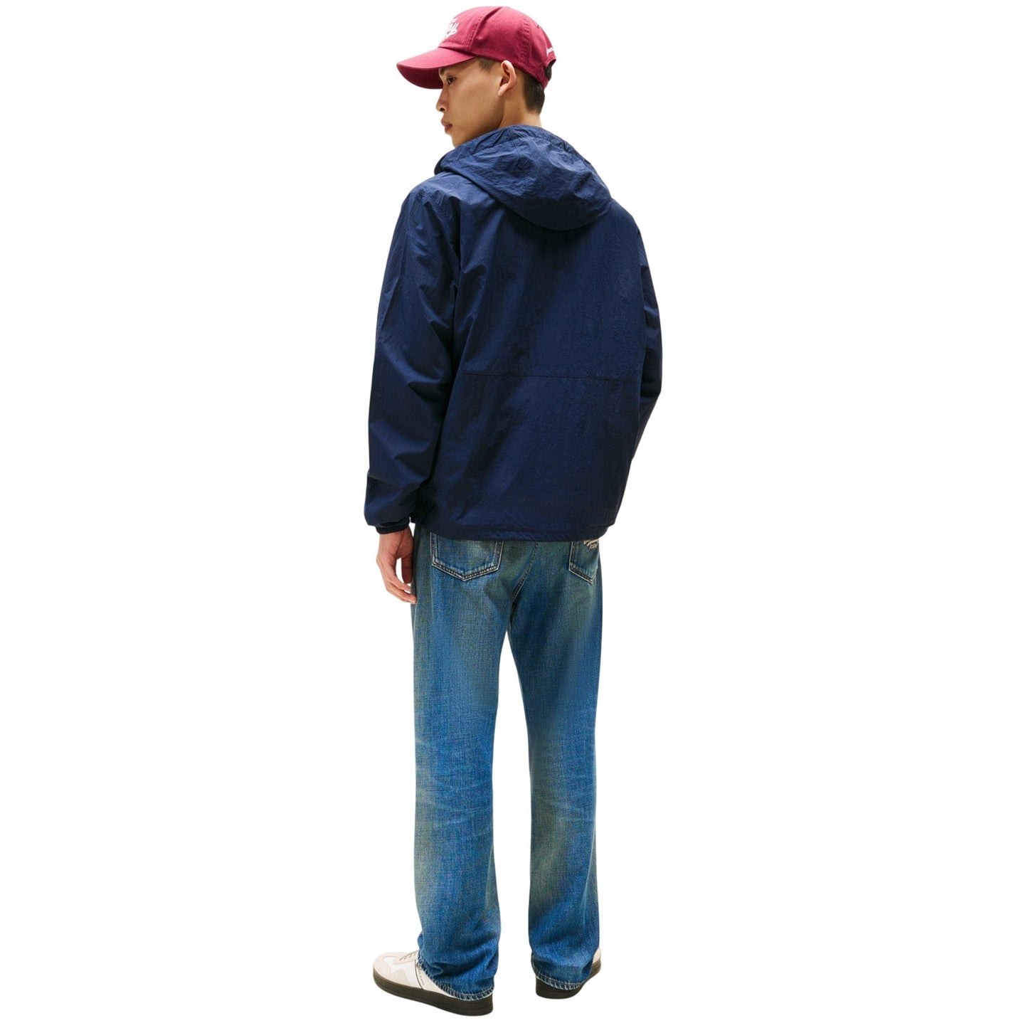 Dark Navy - Back - Tommy Jeans Mens Chicago Windbreaker