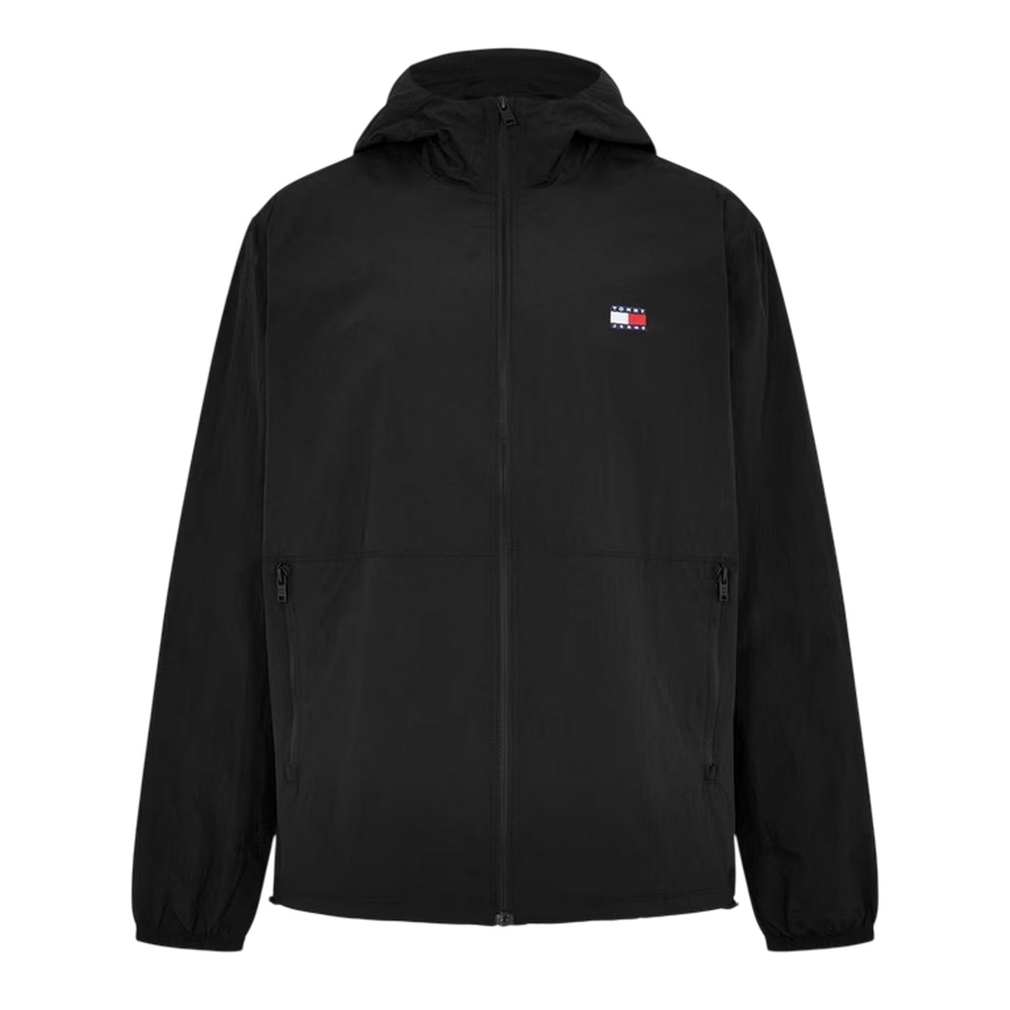 Black - Front - Tommy Jeans Mens Chicago Windbreaker