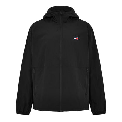 Black - Front - Tommy Jeans Mens Chicago Windbreaker