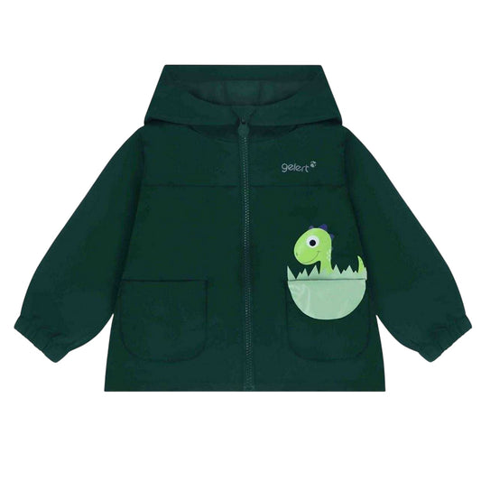 Green - Front - Gelert Childrens-Kids Dinosaur Waterproof Jacket