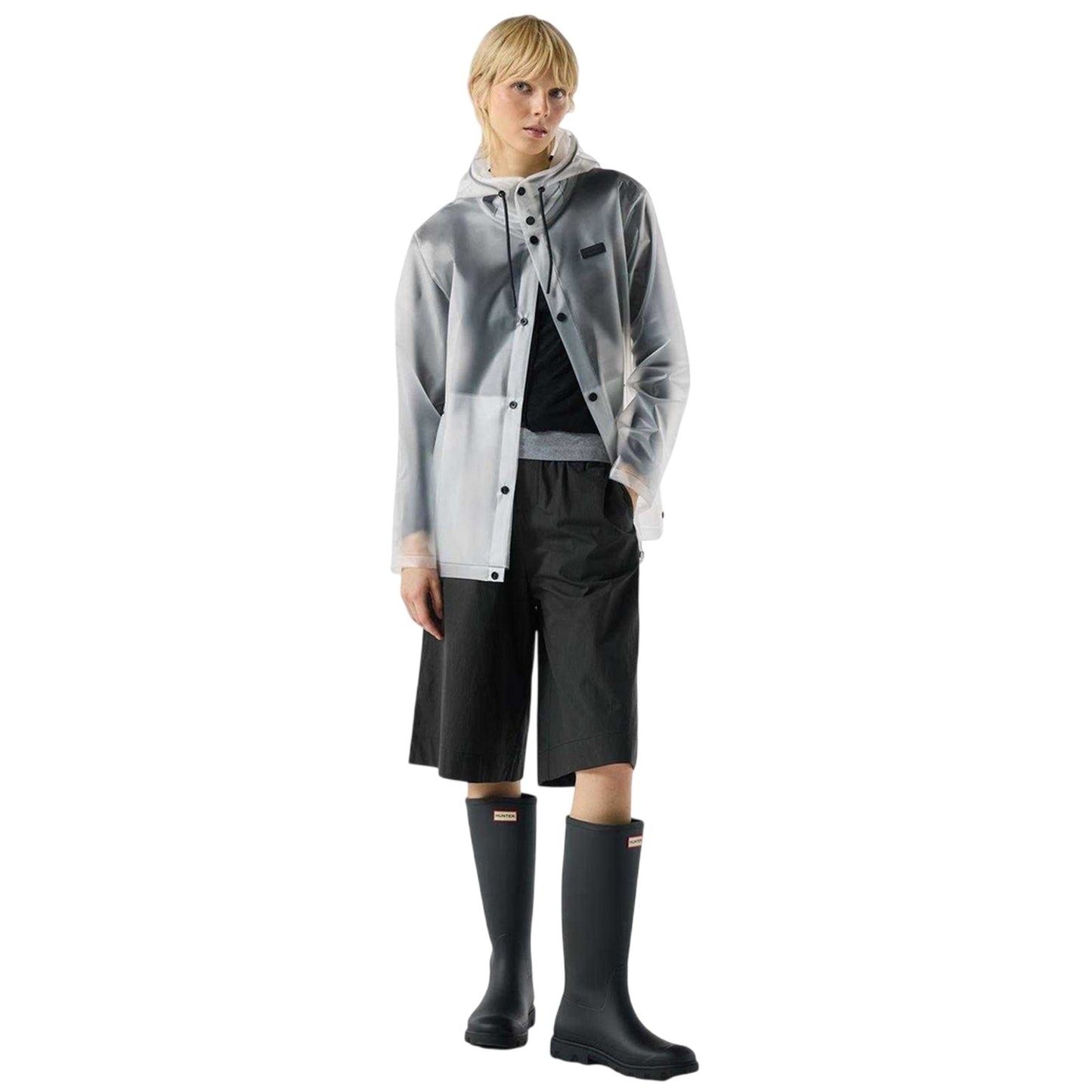 Clear - Pack Shot - Hunter Womens-Ladies PU Anorak