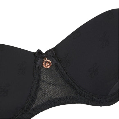 Jet Black - Side - Ted Baker Womens-Ladies Jacquard Bra