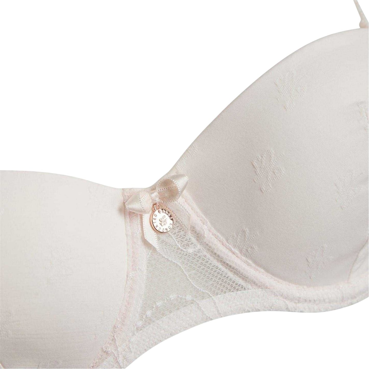 Pink - Side - Ted Baker Womens-Ladies Jacquard Bra