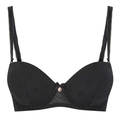 Jet Black - Front - Ted Baker Womens-Ladies Jacquard Bra