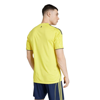 Yellow-Blue - Side - Adidas Unisex Adult 2025-2026 Al-Nassr Home Shirt