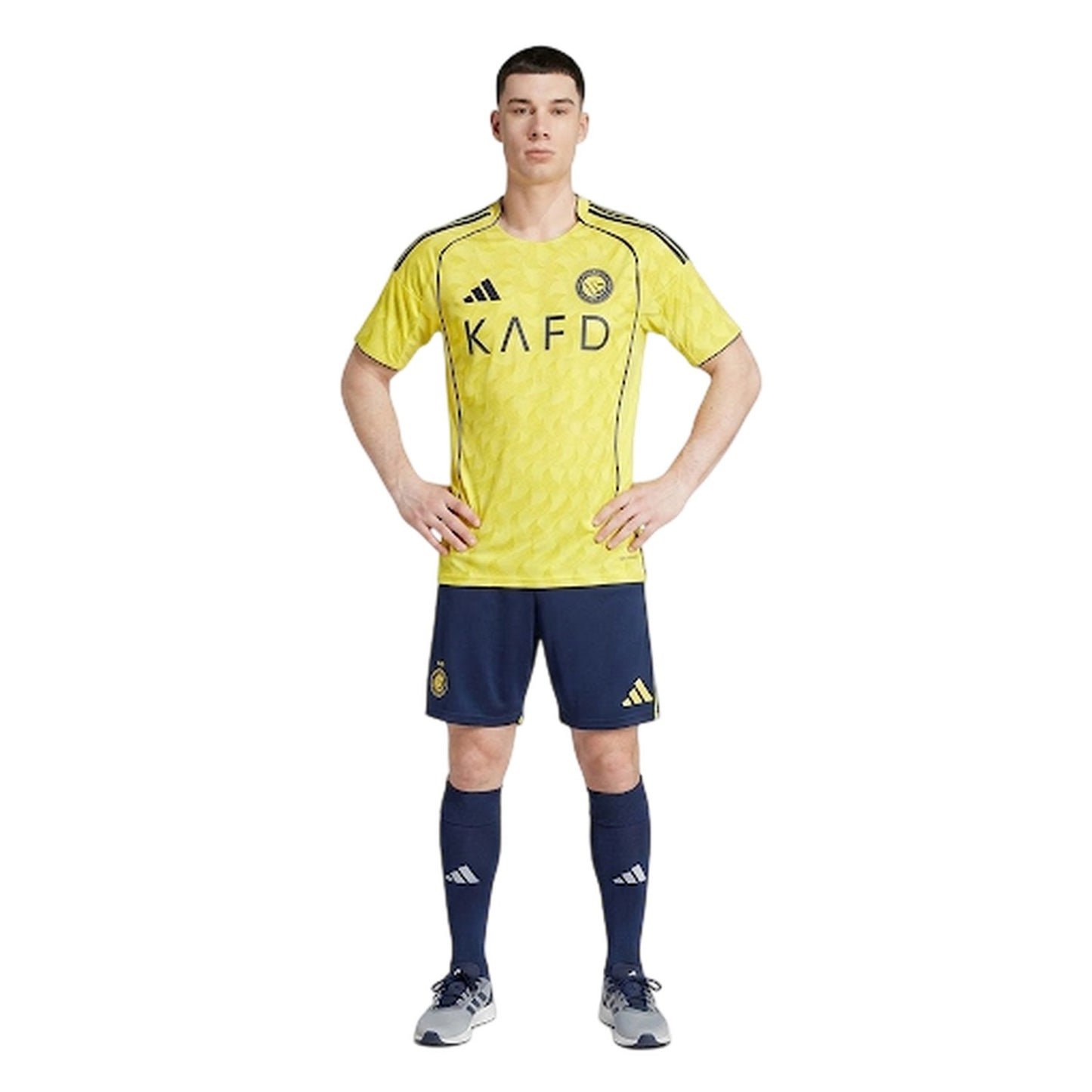 Yellow-Blue - Pack Shot - Adidas Unisex Adult 2025-2026 Al-Nassr Home Shirt