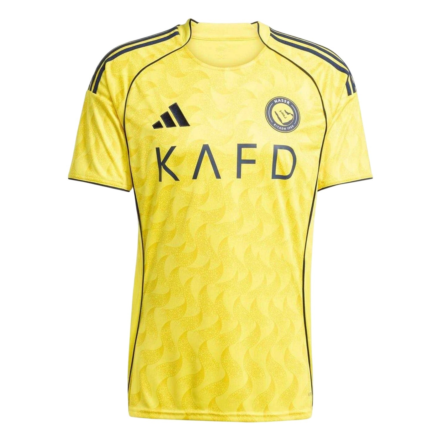 Yellow-Blue - Front - Adidas Unisex Adult 2025-2026 Al-Nassr Home Shirt