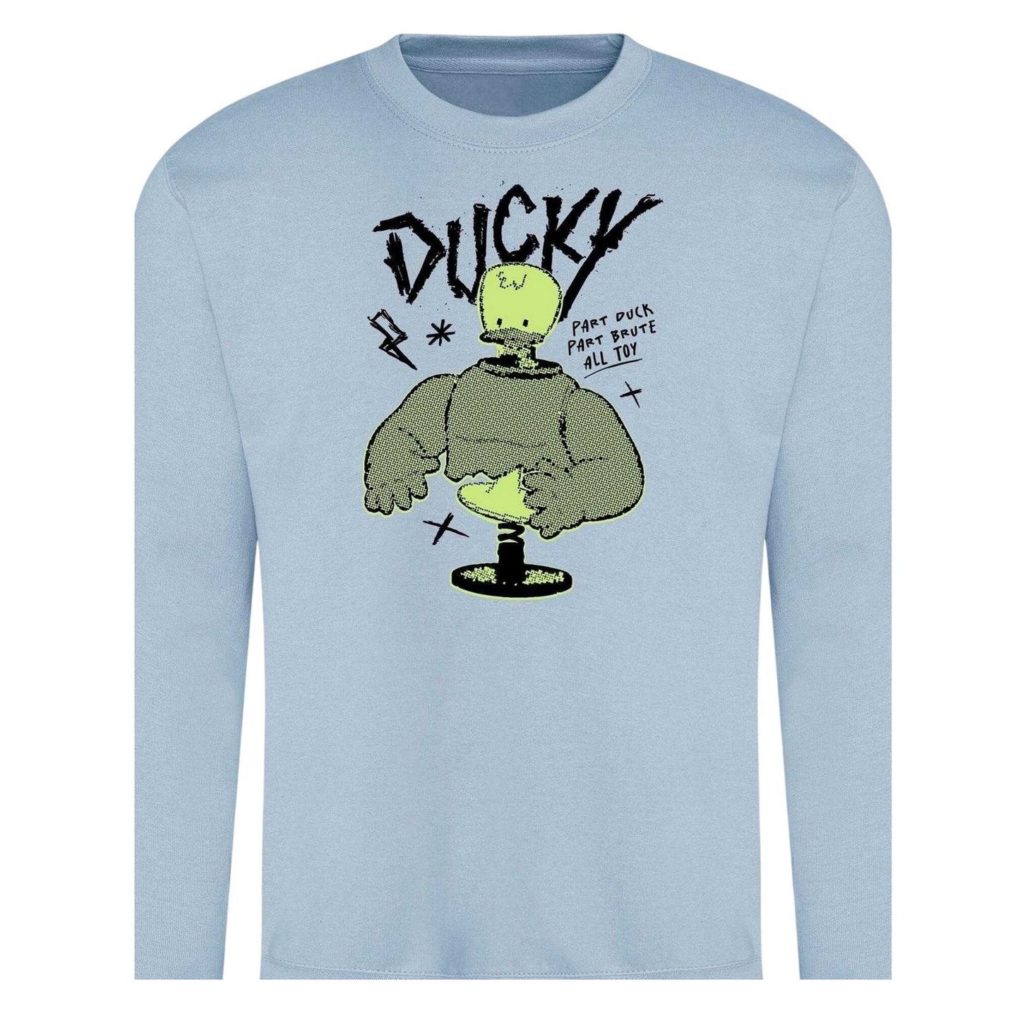 Blue - Back - Disney Unisex Adult Duck Sweatshirt