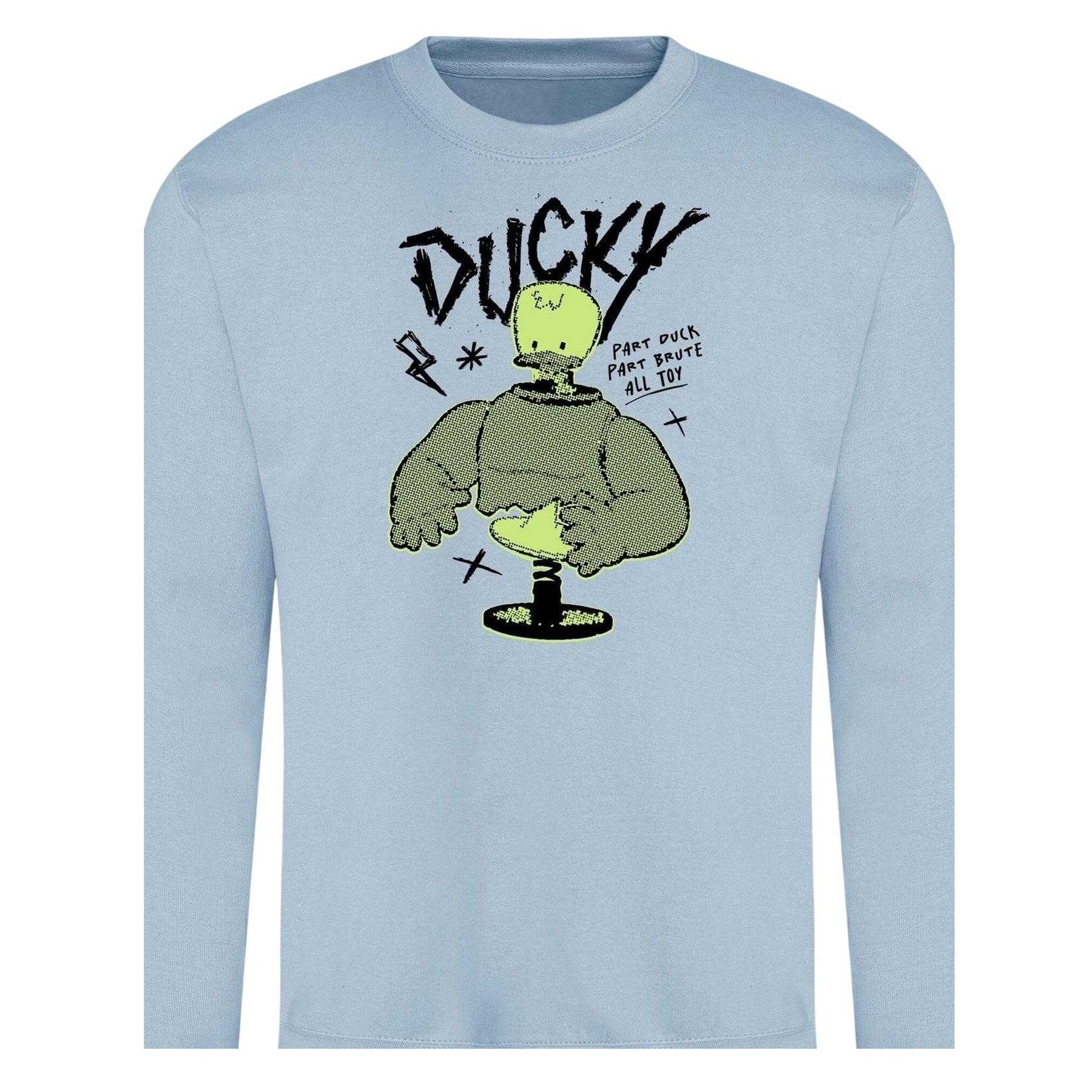 Blue - Back - Disney Unisex Adult Duck Sweatshirt