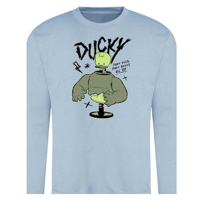 Blue - Back - Disney Unisex Adult Duck Sweatshirt