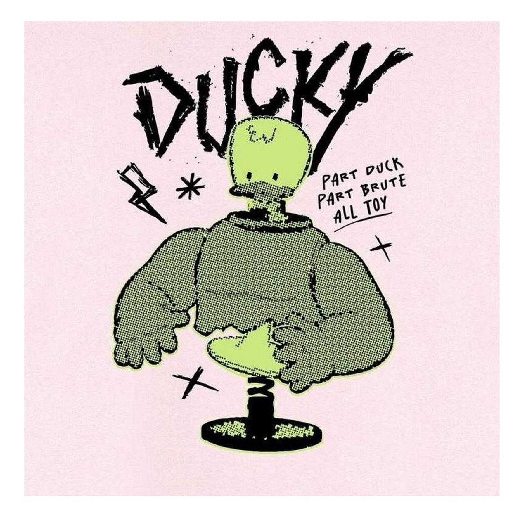 Pink - Side - Disney Unisex Adult Duck Sweatshirt