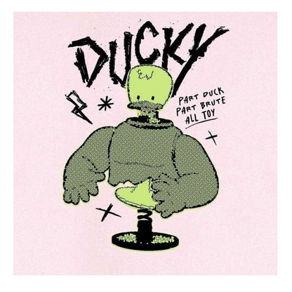 Pink - Side - Disney Unisex Adult Duck Sweatshirt