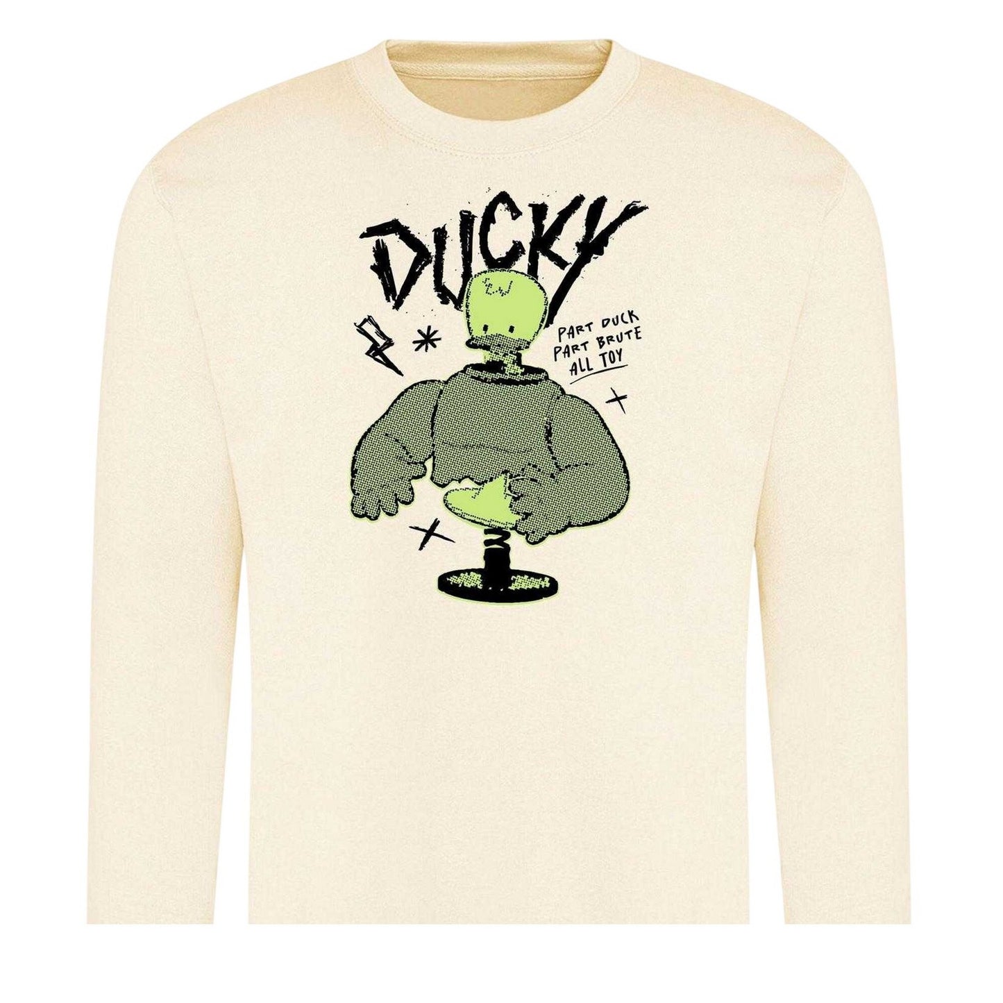 White - Back - Disney Unisex Adult Duck Sweatshirt