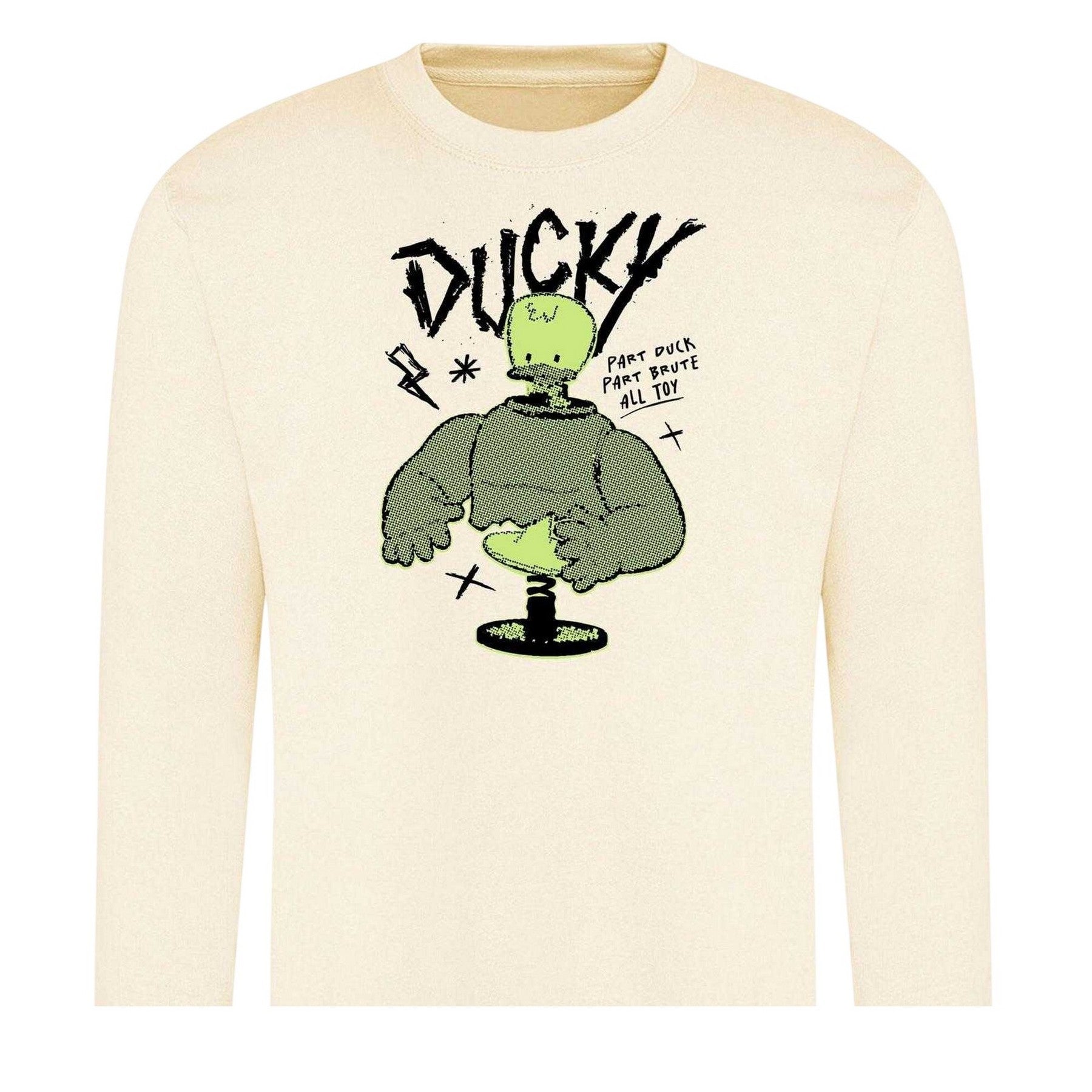 White - Back - Disney Unisex Adult Duck Sweatshirt