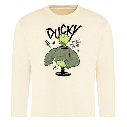 White - Back - Disney Unisex Adult Duck Sweatshirt