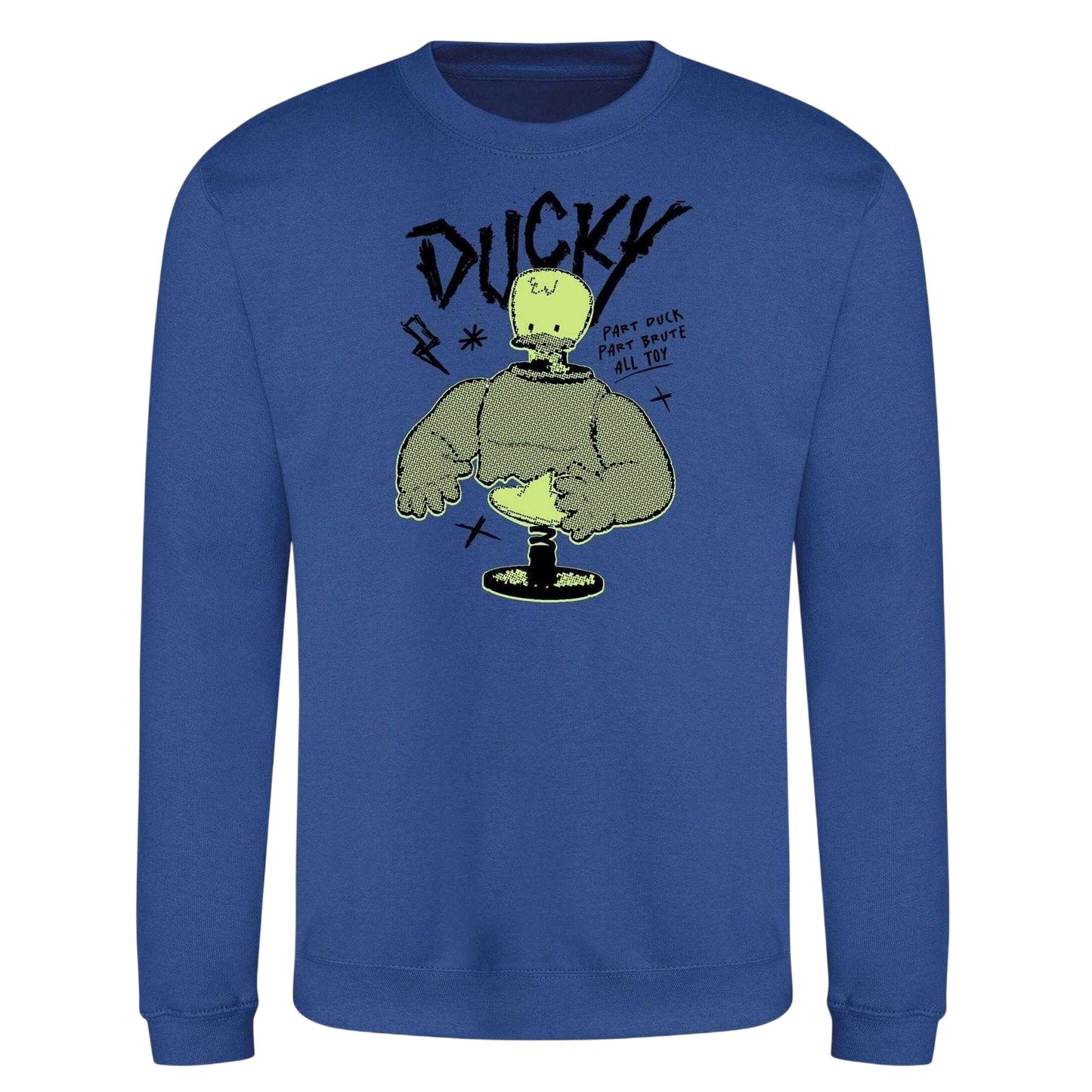 Dark Blue - Front - Disney Unisex Adult Duck Sweatshirt