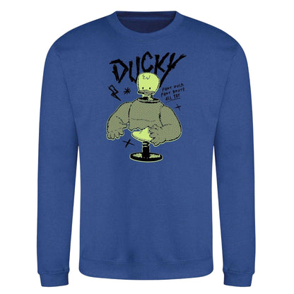 Dark Blue - Front - Disney Unisex Adult Duck Sweatshirt