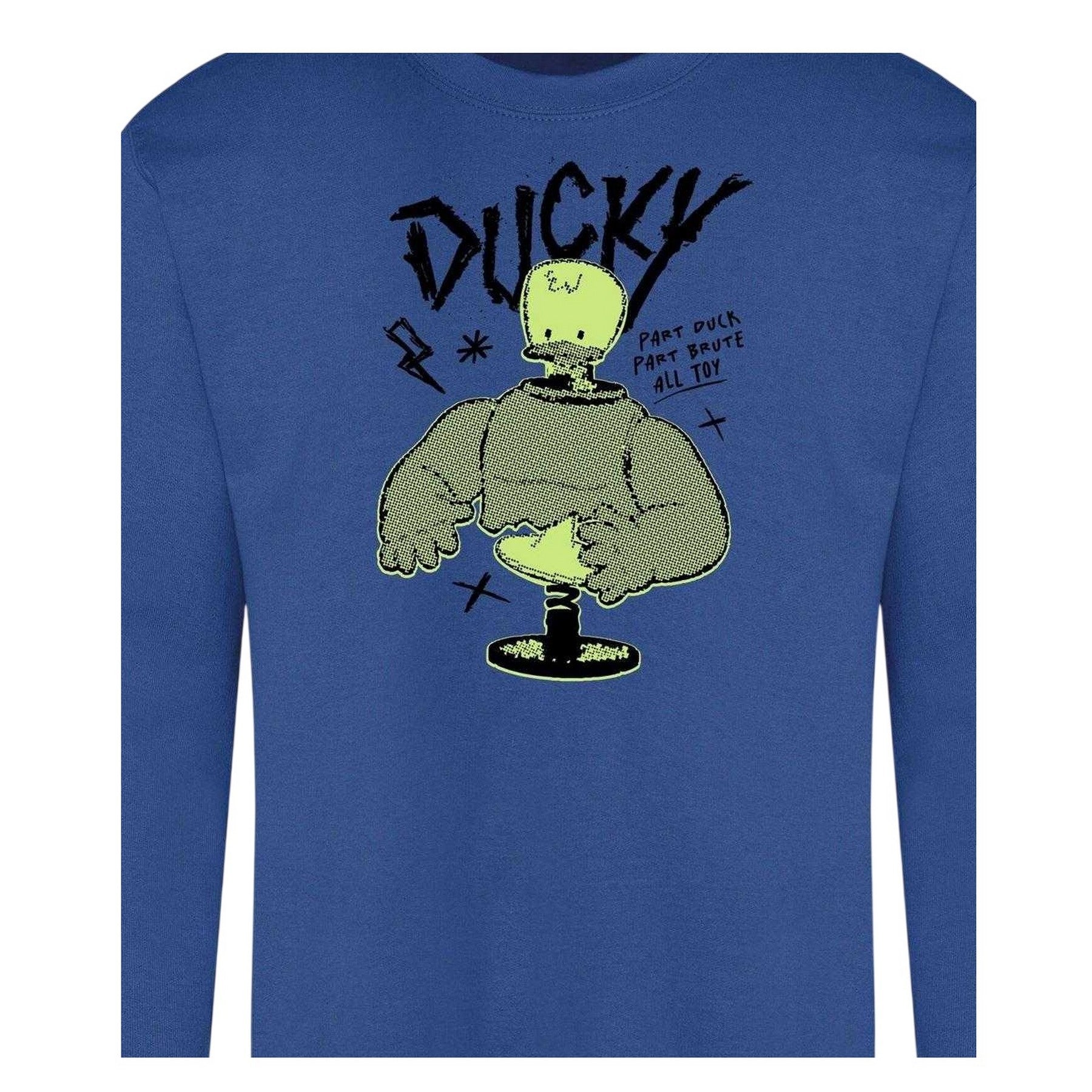 Dark Blue - Back - Disney Unisex Adult Duck Sweatshirt