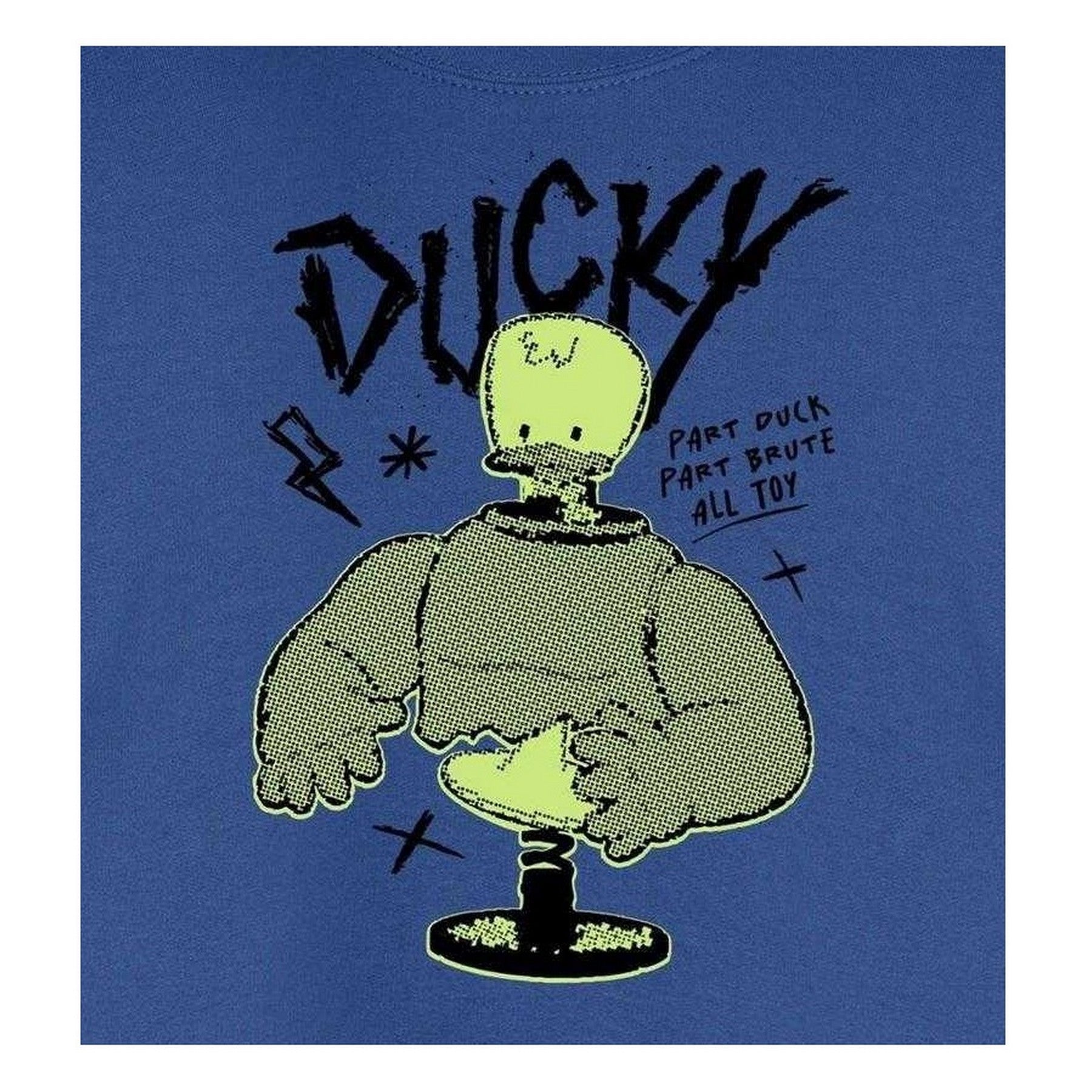 Dark Blue - Side - Disney Unisex Adult Duck Sweatshirt