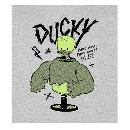 Grey - Side - Disney Unisex Adult Duck Sweatshirt