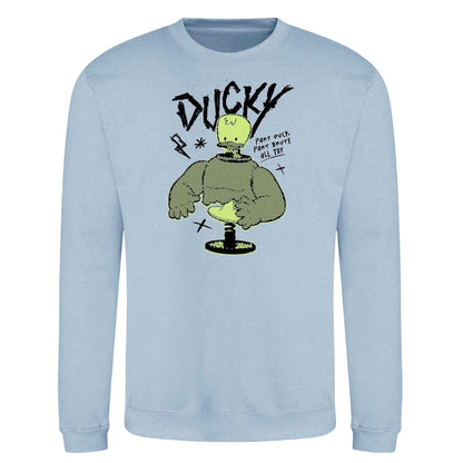 Blue - Front - Disney Unisex Adult Duck Sweatshirt