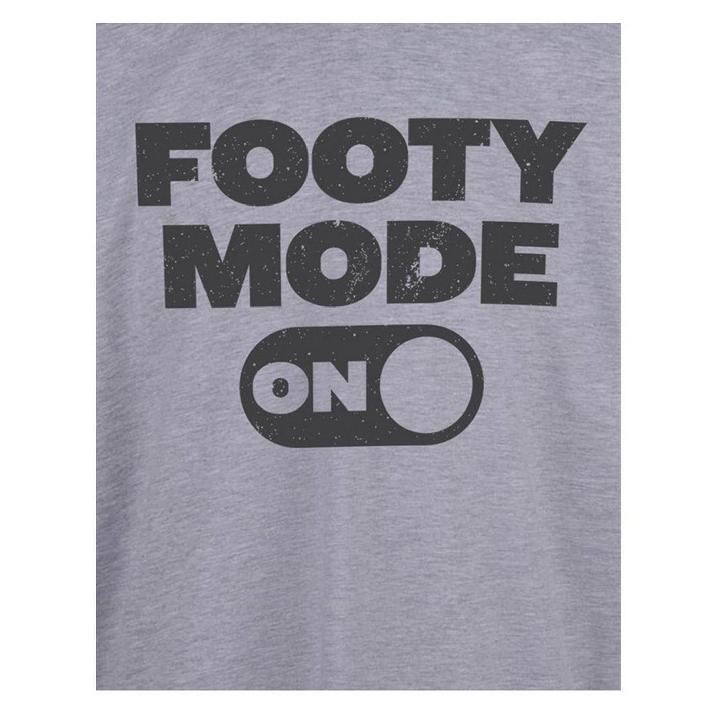 Grey - Side - AWD Mens Footy Mode On T-Shirt