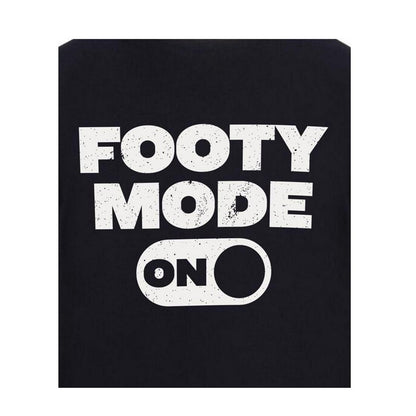 Black - Side - AWD Mens Footy Mode On T-Shirt