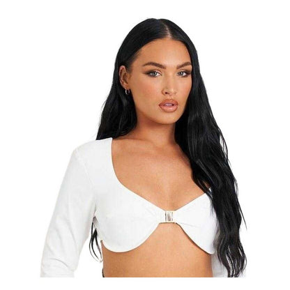 White - Side - Missy Empire Womens-Ladies Underwired Bralette