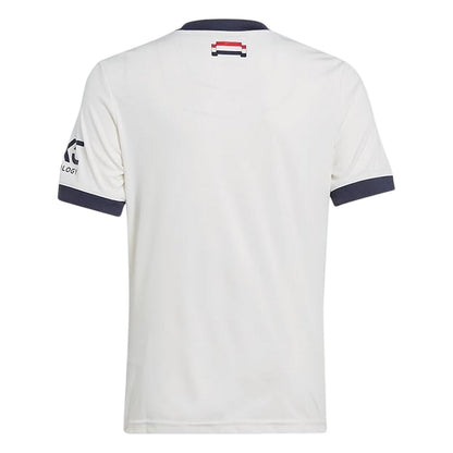 White - Back - Adidas Childrens-Kids 2024-2025 Manchester United FC Football Jersey