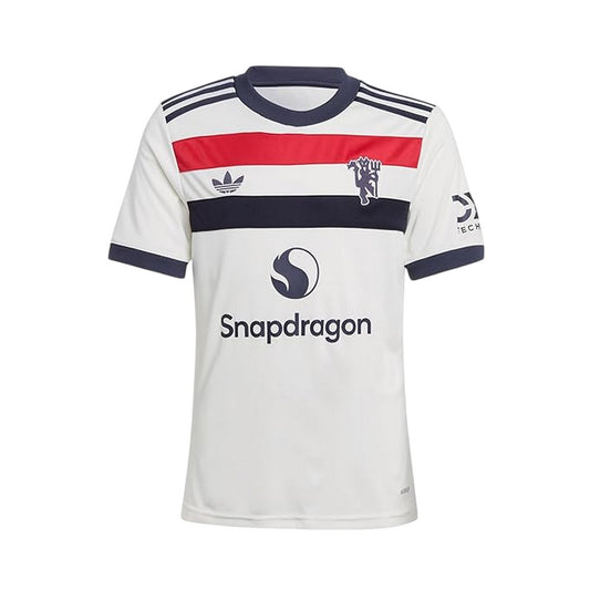 White - Front - Adidas Childrens-Kids 2024-2025 Manchester United FC Football Jersey