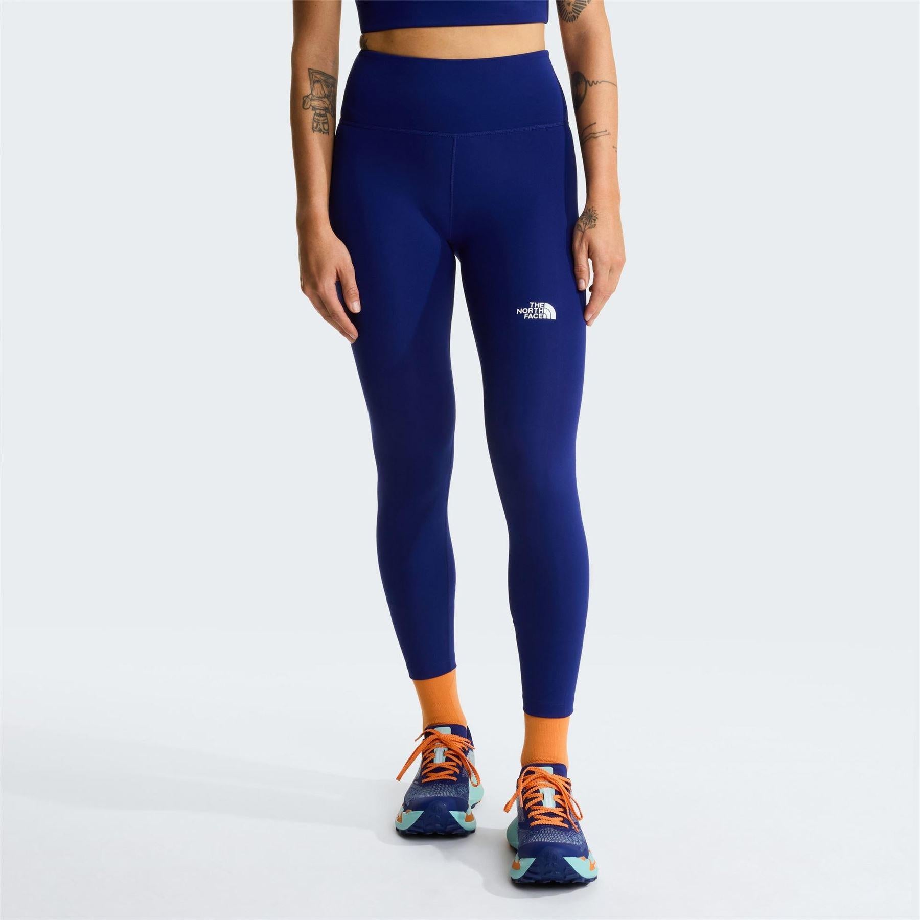 Bold Blue - Side - The North Face Womens-Ladies Flex High Rise 7-8 Leggings