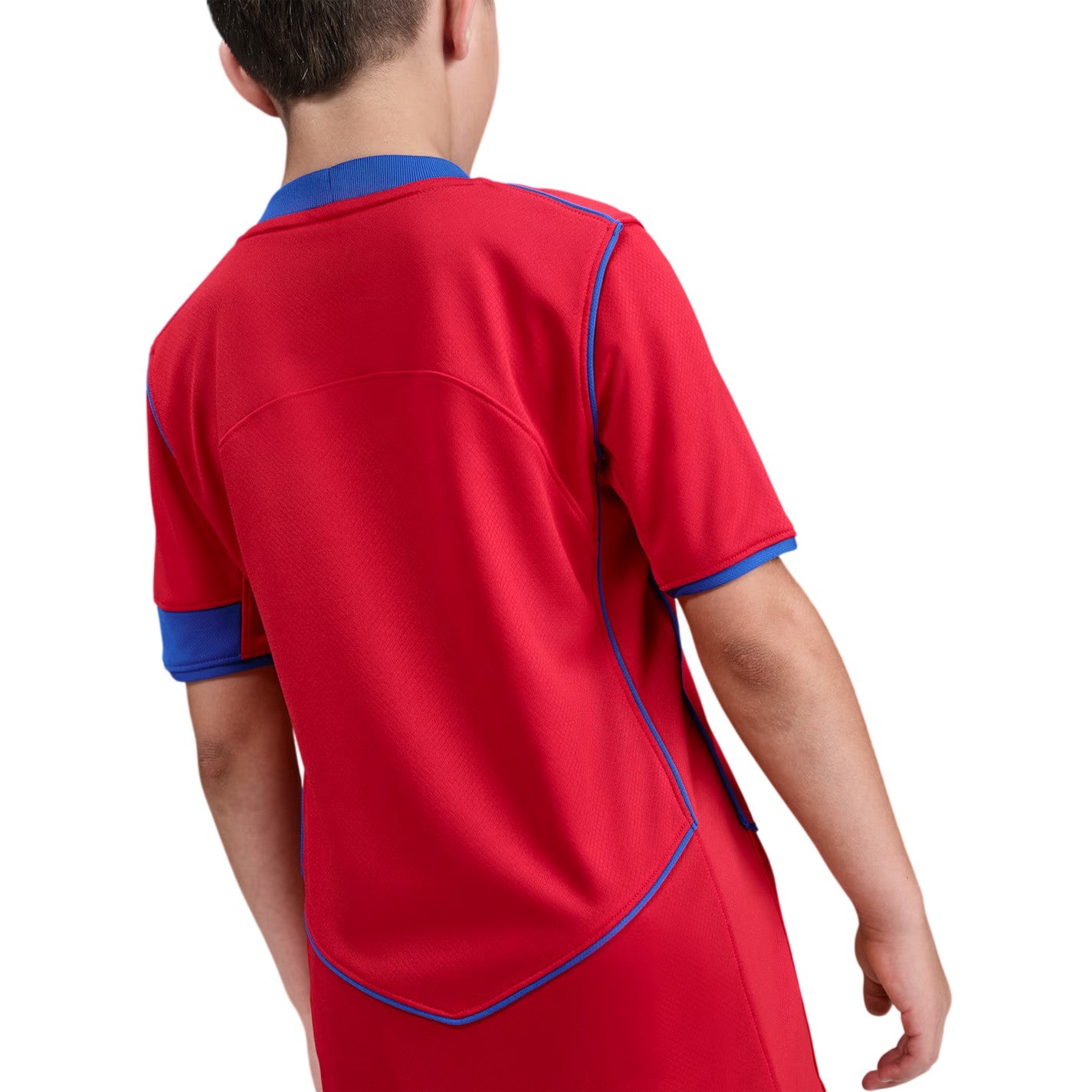 Red - Back - Nike Childrens-Kids Third Paris Saint Germain FC Football Shirt