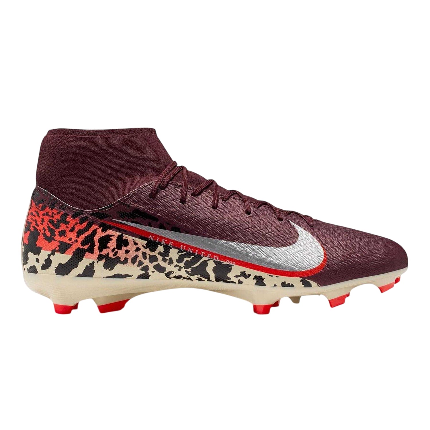 Crimson Red - Front - Nike Unisex Adult Zoom Mercurial Superfly 10 Academy Firm Ground Football Boots