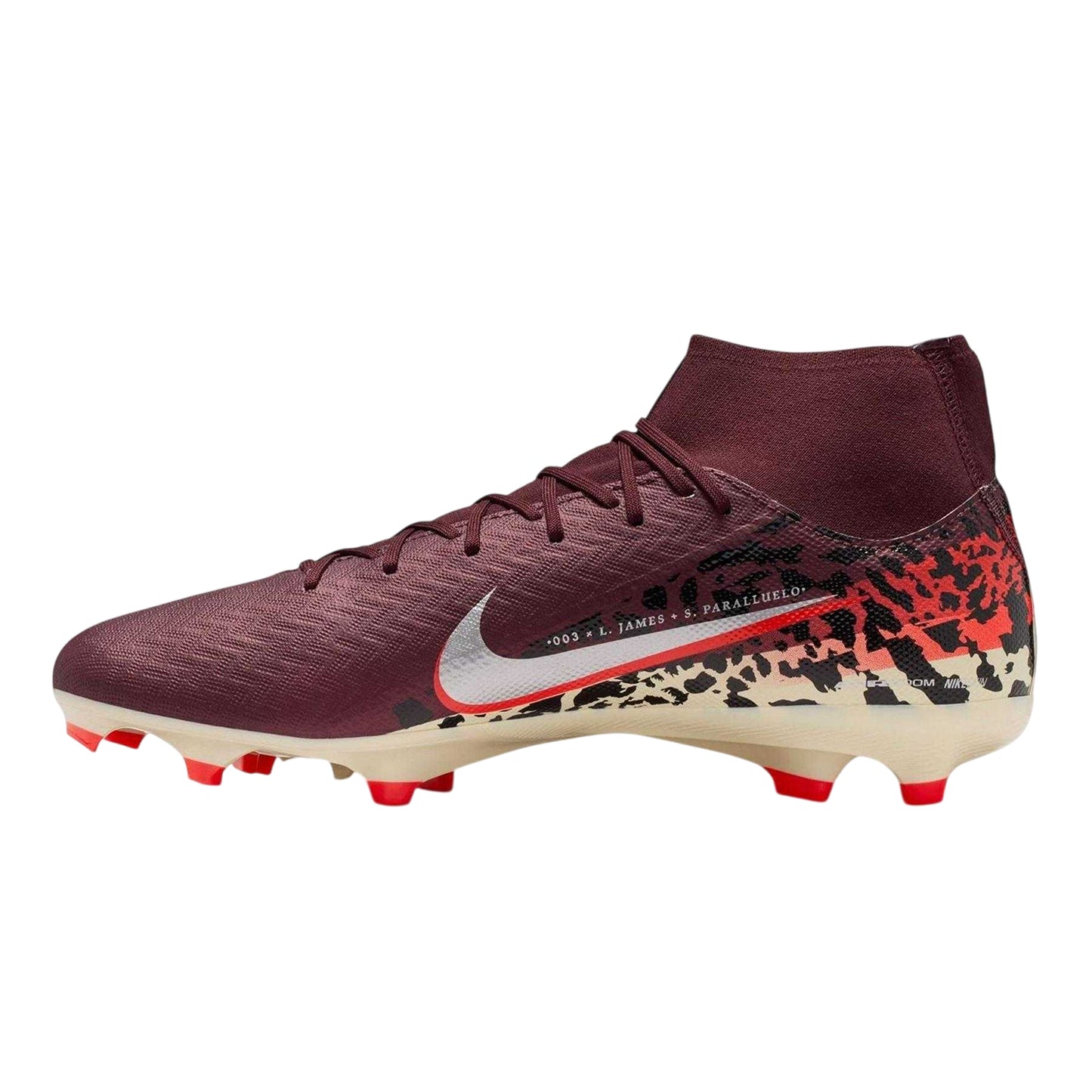Crimson Red - Back - Nike Unisex Adult Zoom Mercurial Superfly 10 Academy Firm Ground Football Boots